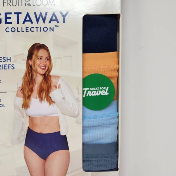 Fruit Of The Loom Womens Getaway Collection 4 Mesh Briefs Size 5/S - Picture 3 of 8